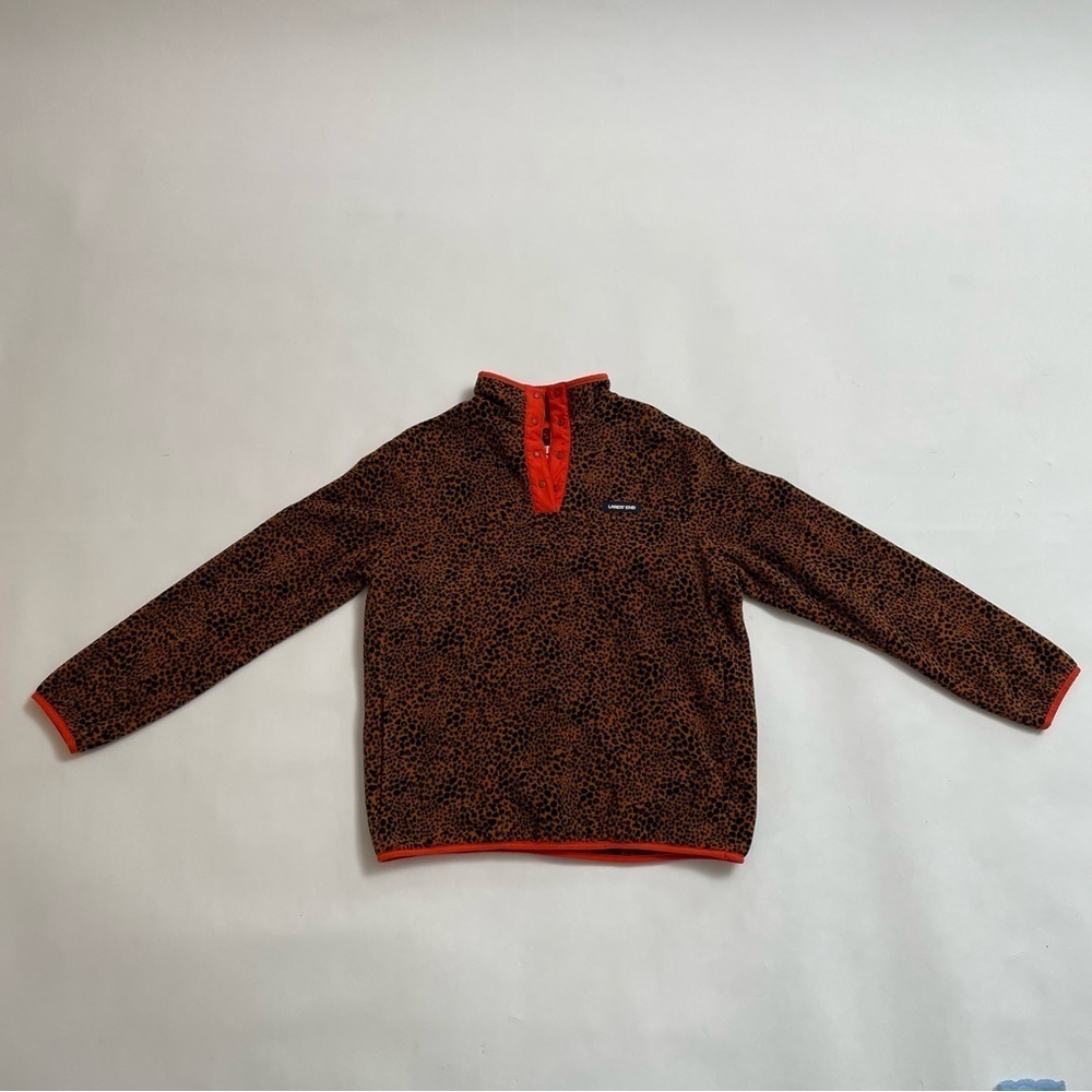 LAND’S END “heritage” snap neck fleece pullover - Picture 1 of 13